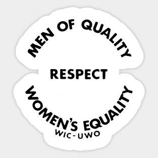 MEN OF QUALITY Sticker